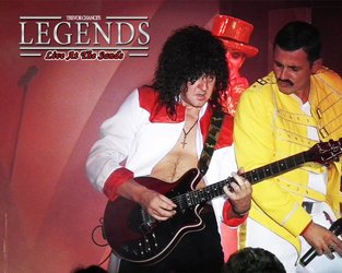 Dean Richardson as Freddie Mercury & Andy Wills as Brian May at Legends